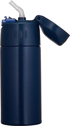 THERMOS Water Bottle Vacuum Insulated Straw Bottle Navy 400ml NEW from Japan_4