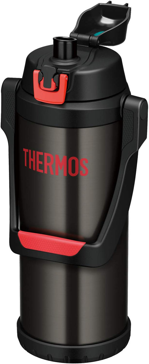 Thermos Water Bottle Vacuum Inslated Sport Jag 2.5L Black x Red FFV-2500 BKR NEW_2