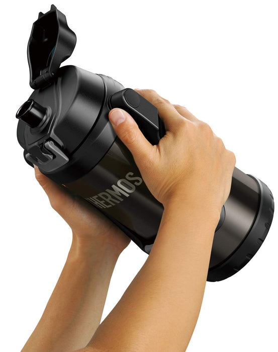 Thermos vacuum insulation sport Jug Black Gray 2.0L FFV-2000 BKGY 16x13x30cm NEW_5