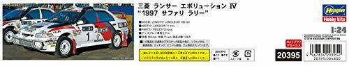 1/24 Mitsubishi Lancer Evolution IV 1997 Safari Rally Plastic Model 20395 NEW_3