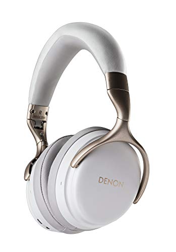 DENON Wireless Headphone AH-GC25W White Active noise cancellation Hi-res NEW_1