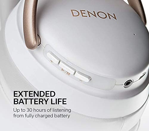 DENON Wireless Headphone AH-GC25W White Active noise cancellation Hi-res NEW_2