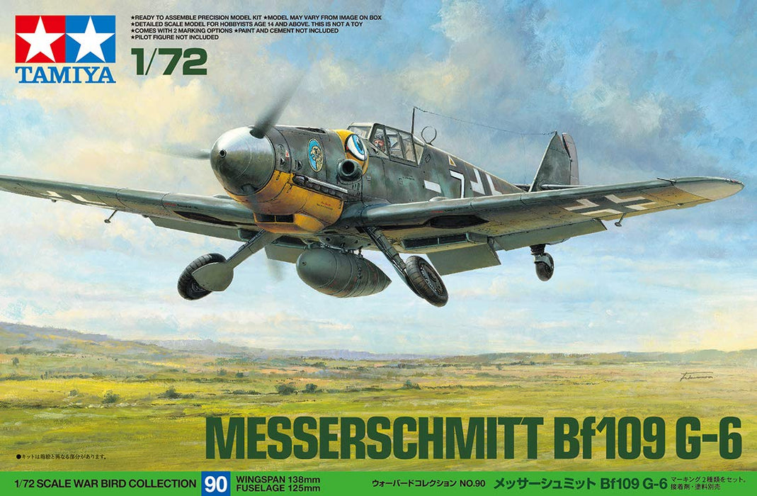 Tamiya 60790 War Bird Collection No.90 Messerschmitt Bf109 G-6 1/72 scale Kit_4