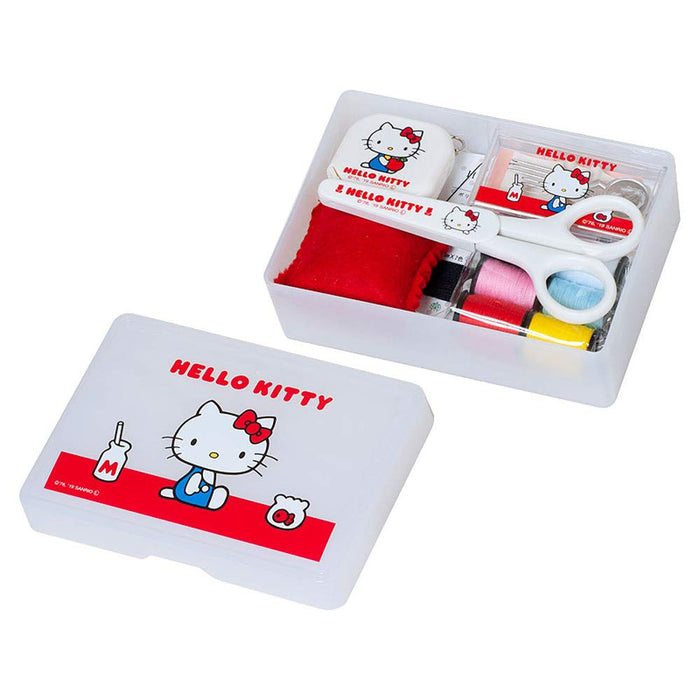 Misasa Sanrio sewing kit Small type Hello Kitty White No.1490 Resin Box NEW_1