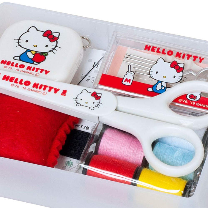 Misasa Sanrio sewing kit Small type Hello Kitty White No.1490 Resin Box NEW_4