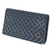 INDEN-YA business card holder for Men navy blue x black 2501-04-177 Leather NEW_1
