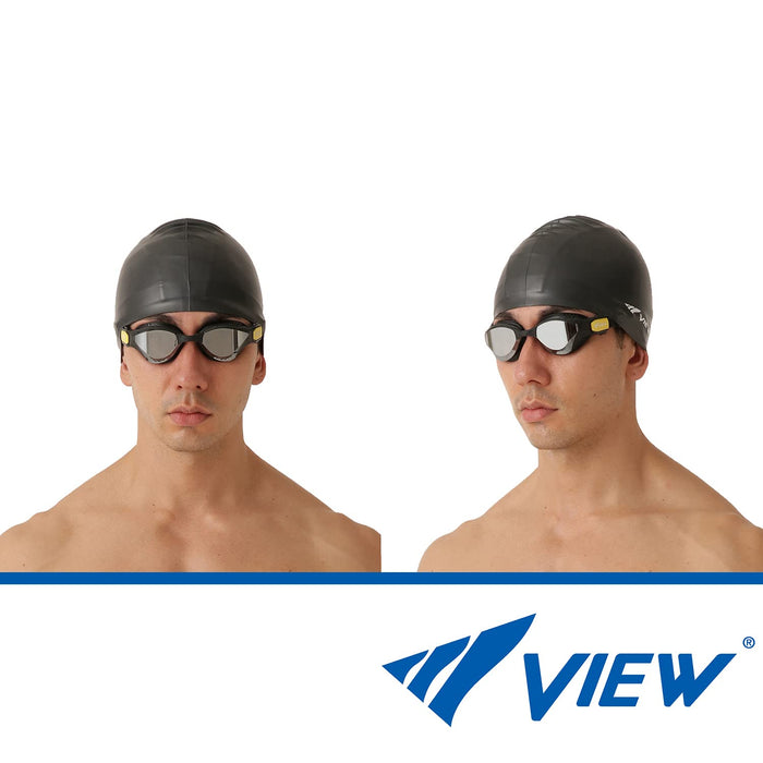 VIEW Swimming Goggles DELFINA for TRIATHLON Mirror Type SWIPE ANTI-FOG V2000SAM_2