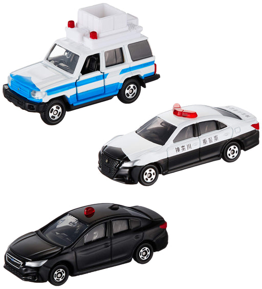 Takara Tomy Tomica Gift dial 110 Police vehicle & DVD set Toyota Subaru NEW_1