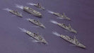 FUJIMI JMSDF Third Escort Group 1/3000 Plastic Model Kit NEW from Japan_6