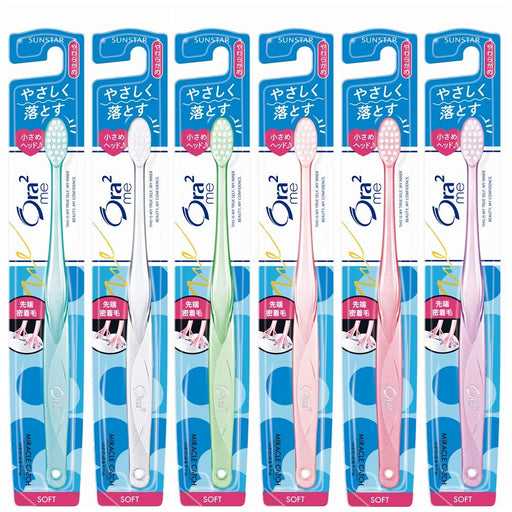 Sunstar Ora2 me toothbrush Set of 6 pieces Miracle Catch Soft type Made in Japan_1