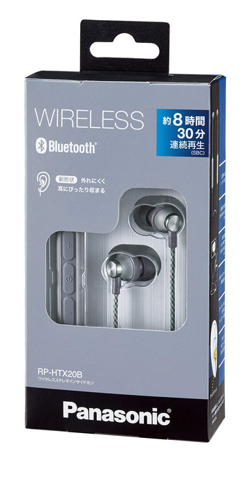 Panasonic Canal Type Bluetooth Wireless Earphone RP-HTX20B-H Cool Gray NEW_4