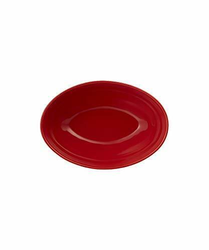 Le Creuset Oval Serving ball Chubachi cherry red 17cm NEW from Japan_2