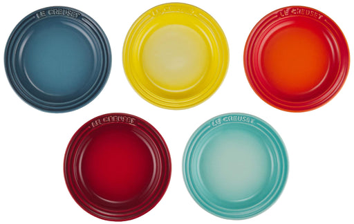 Le Creuset Plate Mini Round Plate Rainbow Set of 5 pieces Heat & Cold Resistant_1