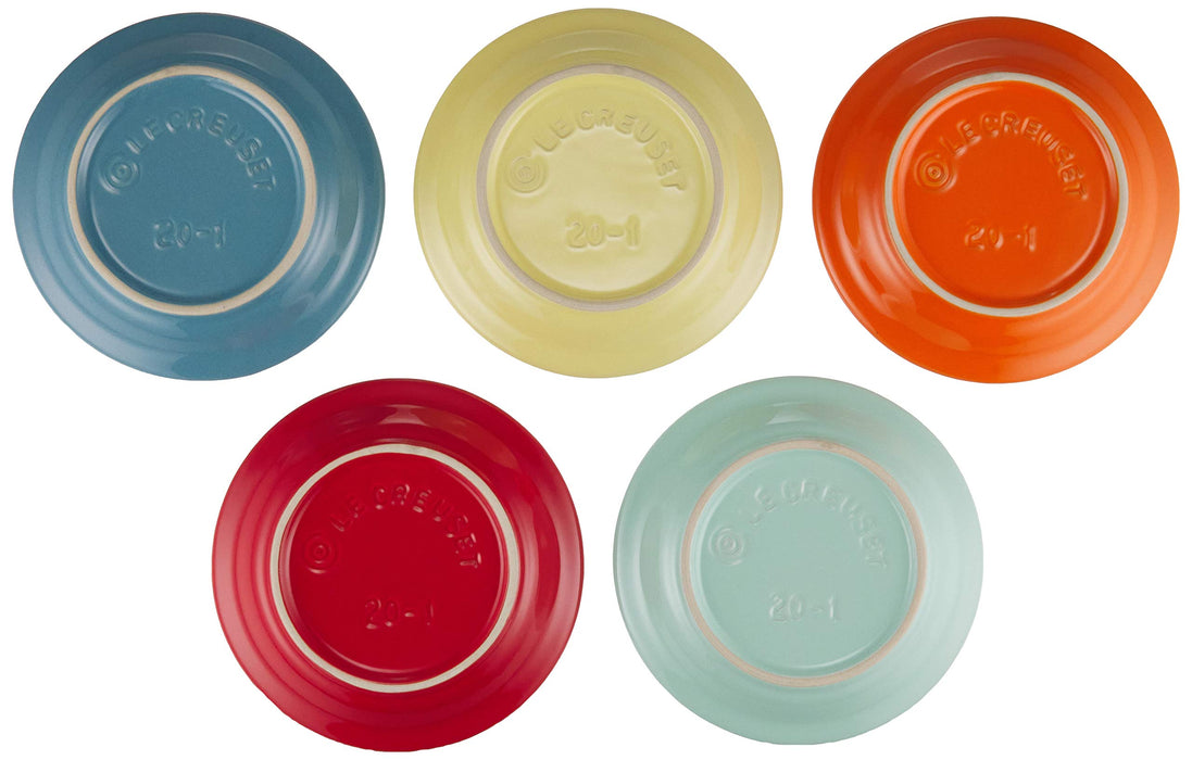 Le Creuset Plate Mini Round Plate Rainbow Set of 5 pieces Heat & Cold Resistant_3