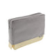 Sun-Star Stationery Square Pouch Delde L Size Gray x White Nylon S2281562 NEW_4