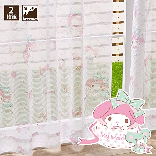 SANRIO My Melody A set of 2 Lace Curtains Invisible from the outside NEW_2