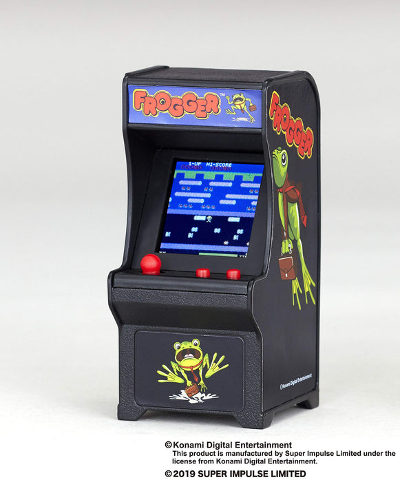 TINY ARCADE Frogger Miniature Arcade Game palm size 1/18 scale Battery Powered_2