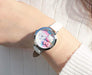 SUNFLAME Sanrio Hello Kitty Deco Watch Pink Ribbon MJSR-F03 Wristwatch Nylon NEW_2