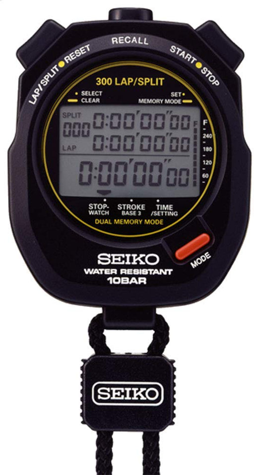 SEIKO Stopwatch SVAS009 Swimming Master Sports 300 Lap / Split Memory NEW_1