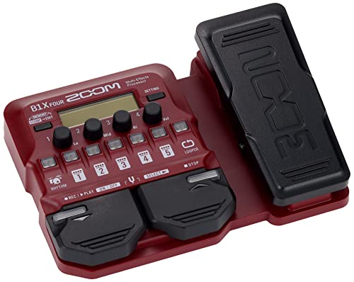 ZOOM B1X FOUR Bass Guitar Multi-Effects Processor 500mA Red NEW from Japan_5