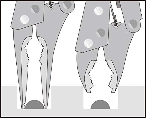 THREE PEAKS DS-165T Tapered Truss Screw Vice GRIP PLIERS 165mm 170g Silver NEW_4