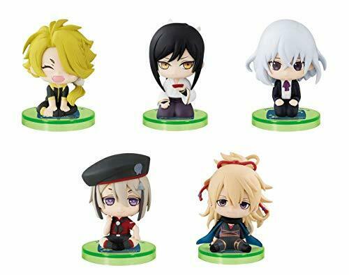 Bandai Toukenranbu-ONLINE- sit down to Corps 7 Gashapon 5 set mini figure toys_1