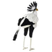 BH7639 HANSA Secretarybird 59 Real Animal Plush Toy Acrylic White Black crest_3