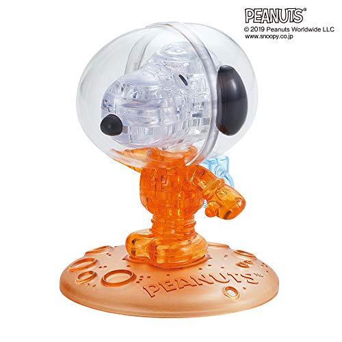 Snoopy 35 Piece Crystal Puzzle Astro Notes Orange NEW from Japan_1