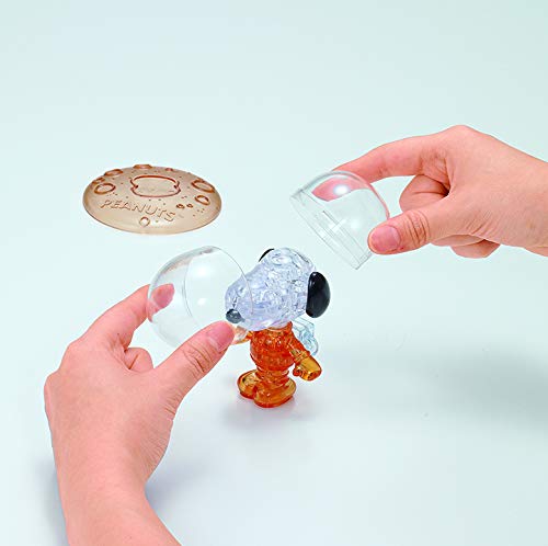 Snoopy 35 Piece Crystal Puzzle Astro Notes Orange NEW from Japan_4