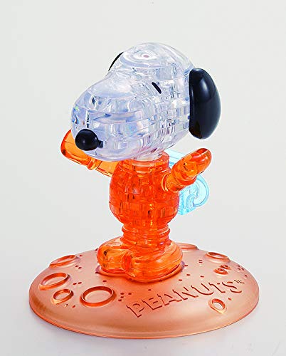 Snoopy 35 Piece Crystal Puzzle Astro Notes Orange NEW from Japan_6