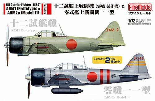 IJN 12-Shi Experimental Zero Fighter & Zero Fighter Type 11 (Set of 2) Model Kit_1