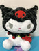 Sanrio MY MELODY KUROMI Plush Doll with Strawberry Pouch FuRyu Prize Character_4