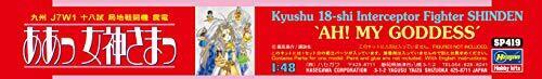 Oh My Goddess! Kyushu 18-shi Interceptor Figher SHINDEN 1/48 Kit NEW from Japan_7