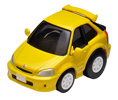 Tomytec Choro-Q zero Z-62b Honda Civic Type R EK9 Yellow Miniature Car 302414_1