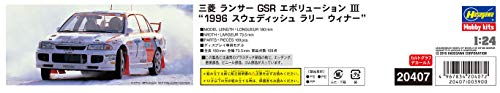 Hasegawa HA20407 1:24 Mitsubishi Lancer GSR Evo III-1996 Swedish Rally Winner_3