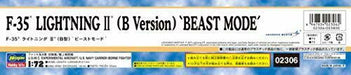 Hasegawa 1/72 F-35 Lightning II (Type B) Beast Mode Kit 02306_3