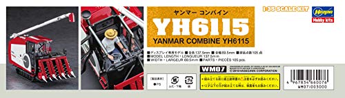 Hasegawa 1/35 Kenki Series Yanmar Combine YH6115 Plastic Model Kit WM07 NEW_9