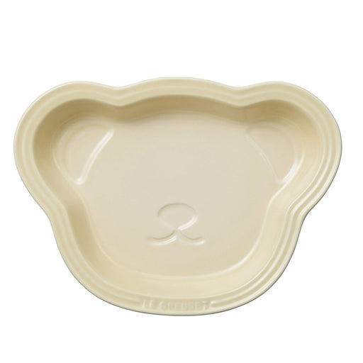 Le Creuset Plate Baby Lunch Plate Bear Dune Oven & Microwave Safe Stoneware_1