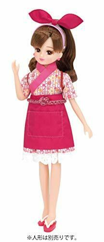 TAKARA TOMY Licca-chan Conveyor Belt Sushi Clerk Dress Only Set NEW from Japan_2