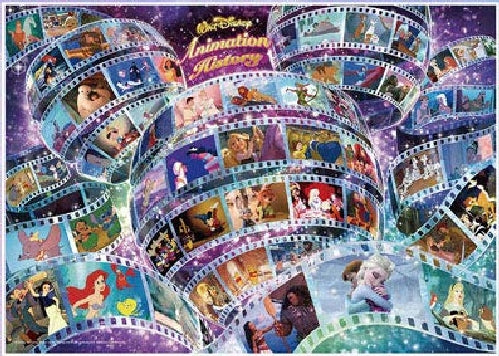 Tenyo 1000 piece jigsaw puzzle Disney animation history (29.7x42cm) ‎DW-1000-006_1