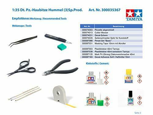 Tamiya German Hummel Late Type Plastic Model Kit NEW from Japan_3