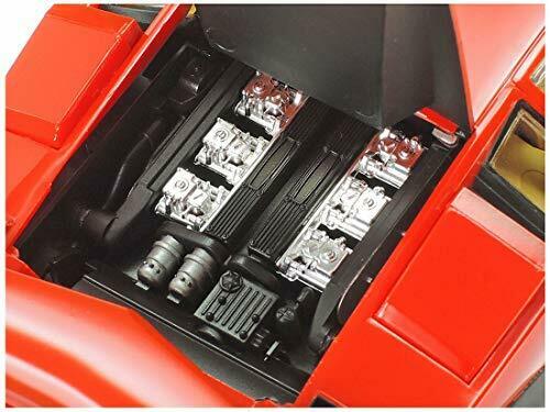 TAMIYA 1/24 Lamborghini Countach LP500S (Clear Coat Red Body) Model Kit NEW_4