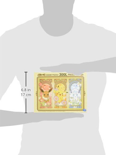 300 Piece Jigsaw Puzzle Flower And Pokemon Pikachu Eevee Vulpix (38 × 53 cm) NEW_2