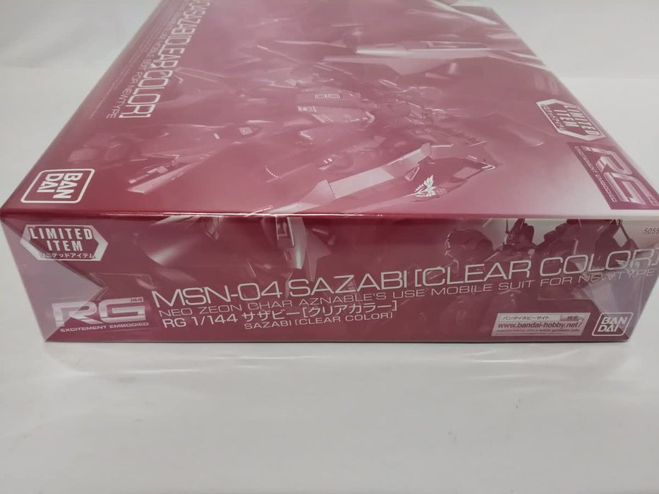 RG 1/144 Sazabi Clear Color Gundam Base Event Limited Edition Model Kit 1111 NEW_3