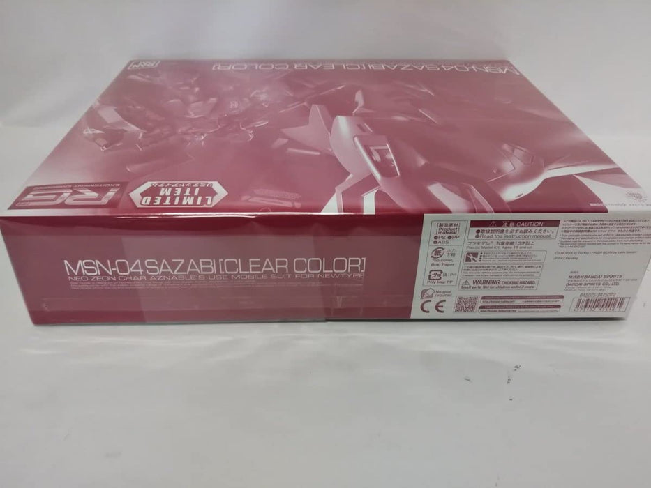 RG 1/144 Sazabi Clear Color Gundam Base Event Limited Edition Model Kit 1111 NEW_4