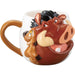 SunArt Brown 380ml Disney Lion King Mug Timon & Pumba SAN3085-3 porcelain NEW_1