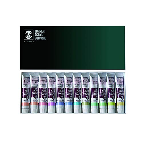 Turner Acryl Gouache Pastel Multi Color 12 Colors AG02012P 20ML(No.6) 0.7oz NEW_1