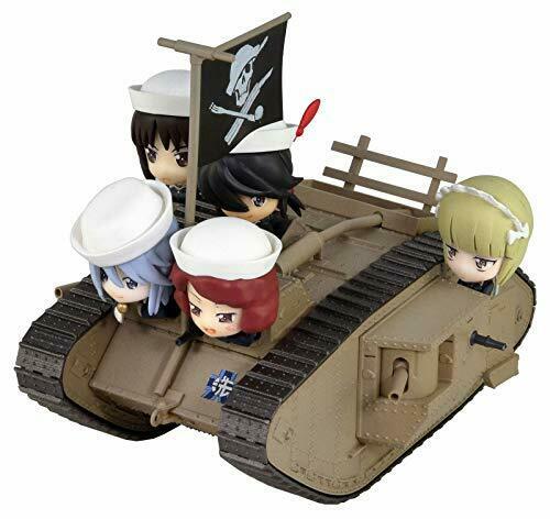 Pair-Dot Girls und Panzer Mk.IV Tank Ending Ver. Figure NEW from Japan_1
