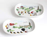 Peanuts Snoopy Elliptical Plate Dish London & Paris Set 2 pieces 3870060 NEW_1
