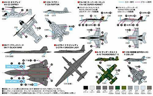 PIT-ROAD SKYWAVE 1/700 MODERN US AIRCRAFT SET 1 Kit S53 NEW from Japan_2